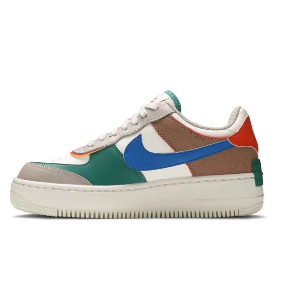 Nike Air Force 1 Shadow - Sail Signal Blue Green